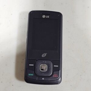 LG 290C Slider Phone Tracfone Wireless Black Vintage Mobile Mega Camera